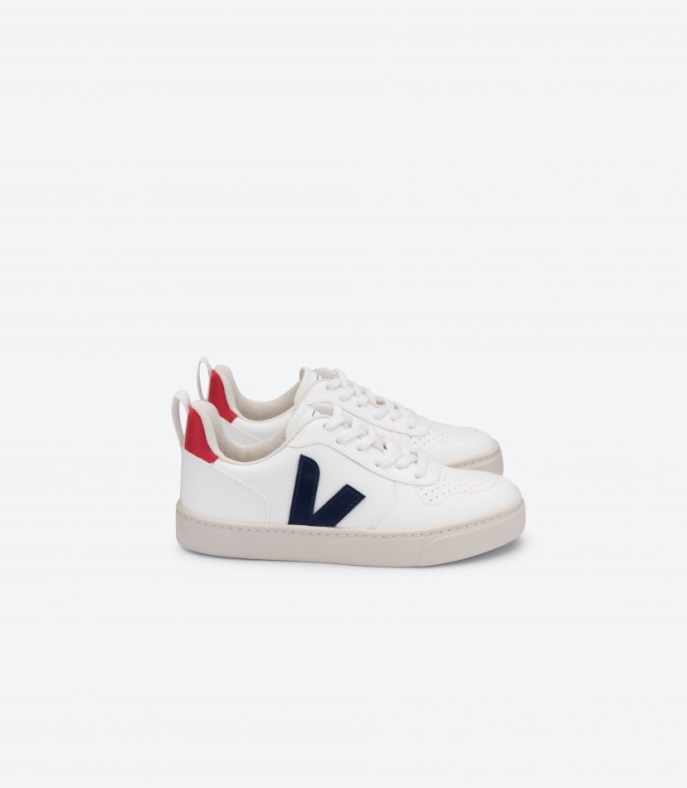Veja Brand V-10 Schnürsenkel Cwl White Cobalt Pekin