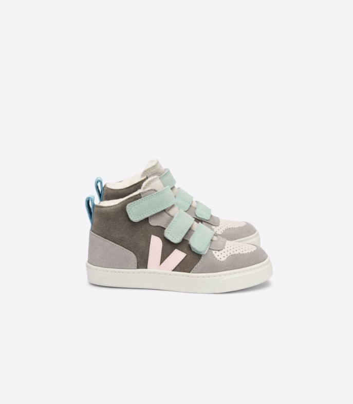 Veja Brand V-10 Mid Fured Wildleder Multico Moonrock