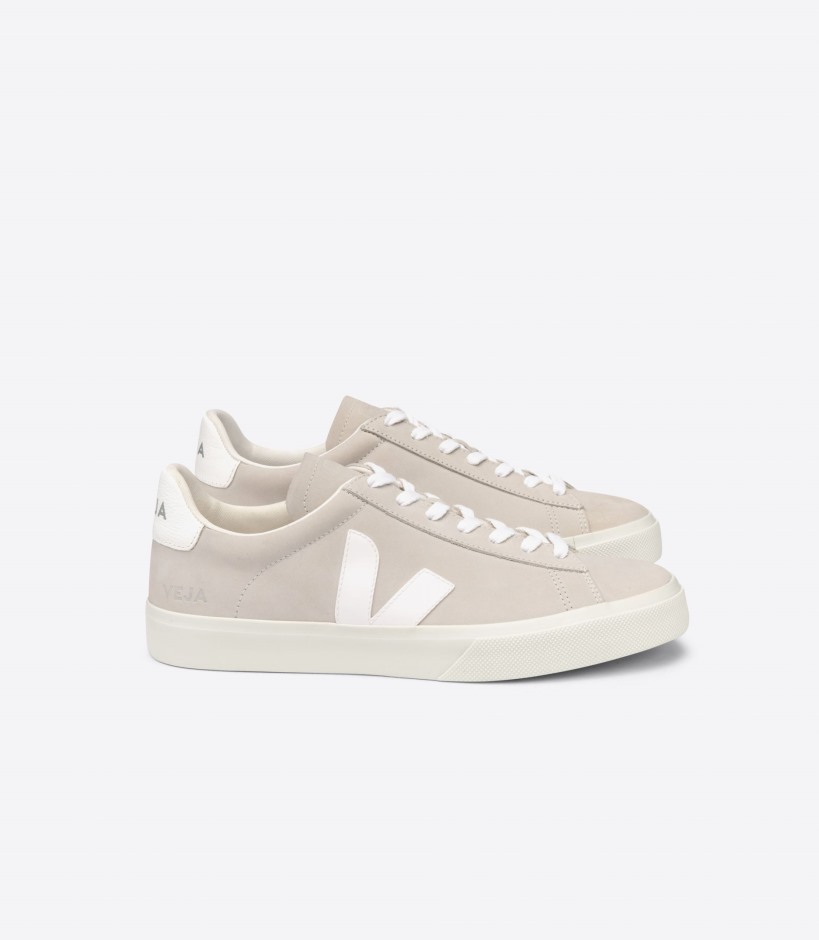 Premium Veja Brand Nubuck Natural White
