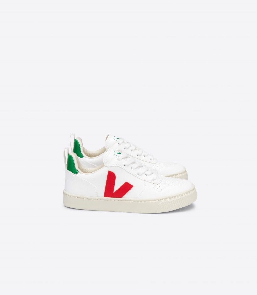 Veja Brand Laces Cwl White Pekin Emeraude Series