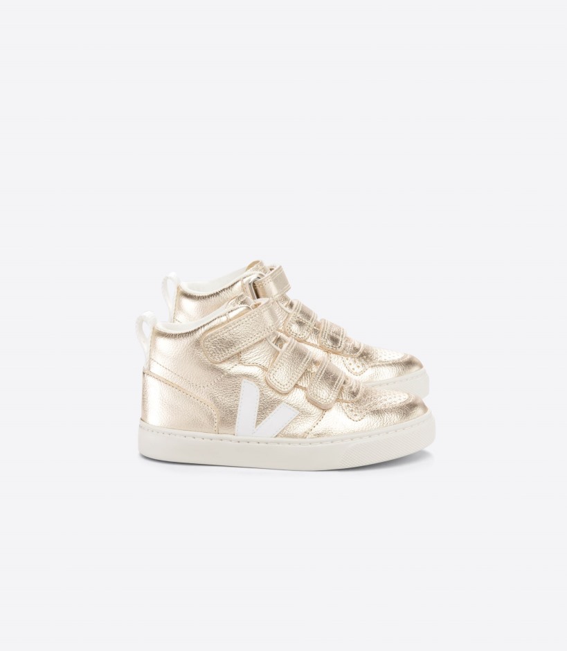 Original Veja Mid Chromefree Leather Platine White