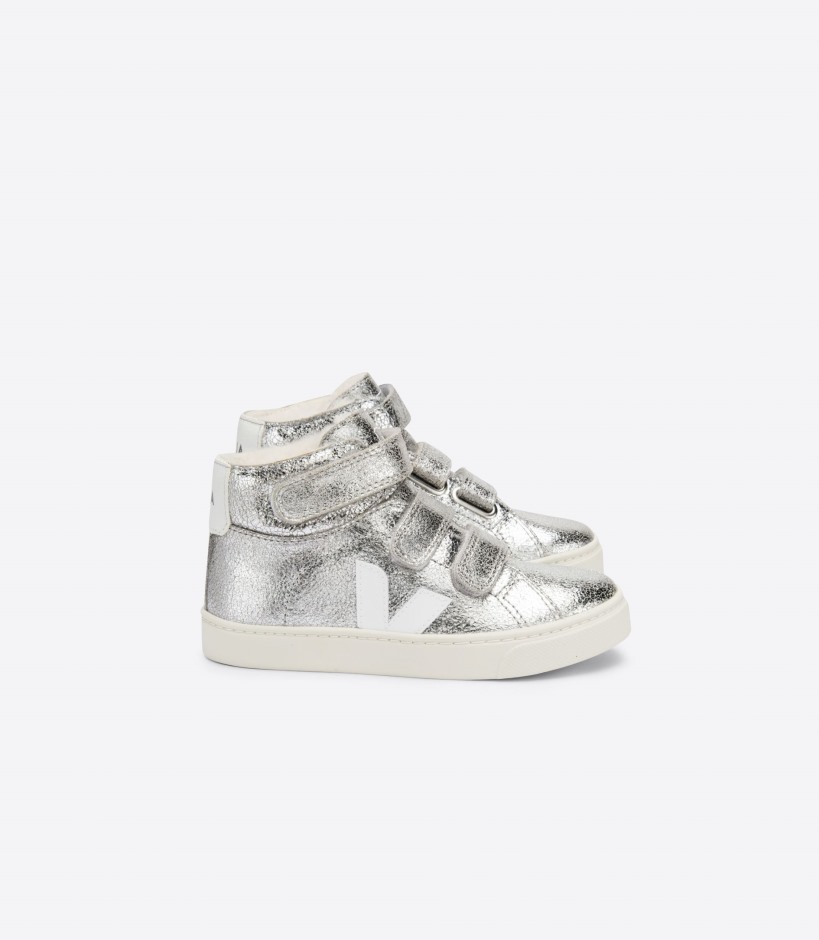 Mid Fured Silver White Veja Brand Special