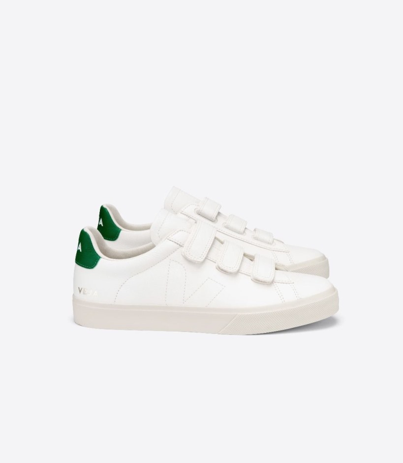 Veja Original Chromefree Leather White Emeraude