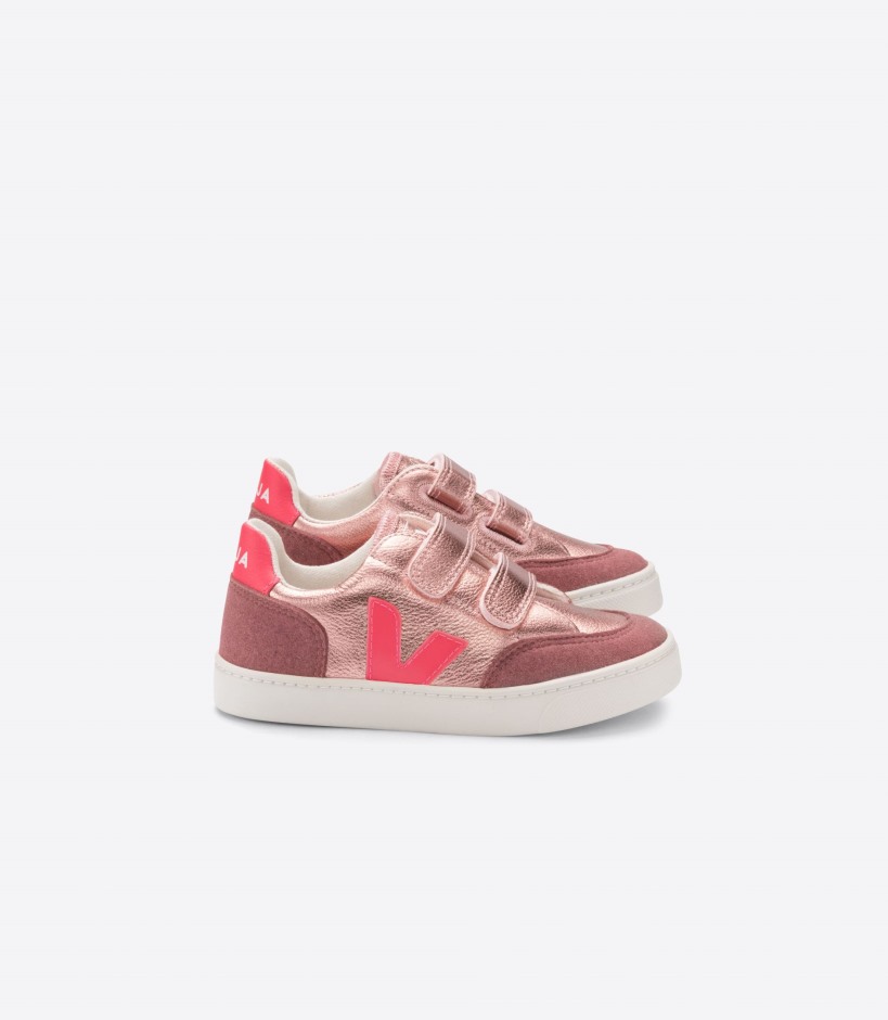 Veja Brand Special Chromefree Leather Nacre Rose Fluo