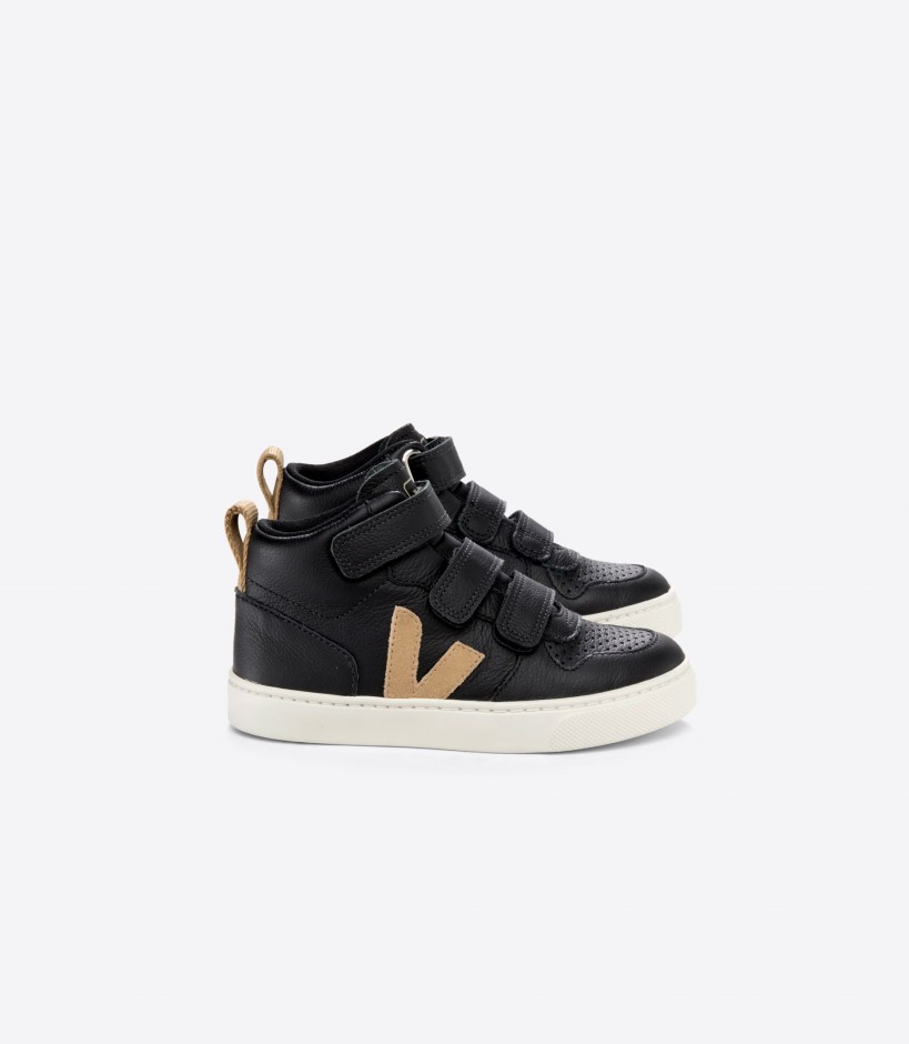 Perfect Veja Brand Mid Chromefree Leather Black Dune
