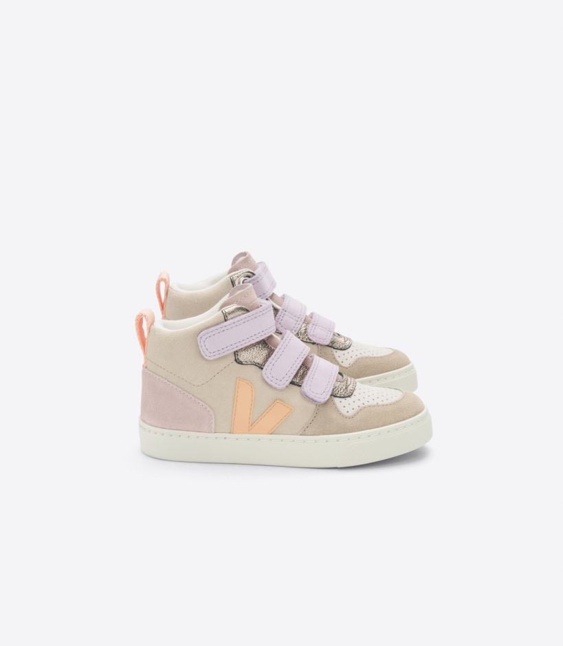 Mid Suede Multico Almond Peach Collection Veja Brand