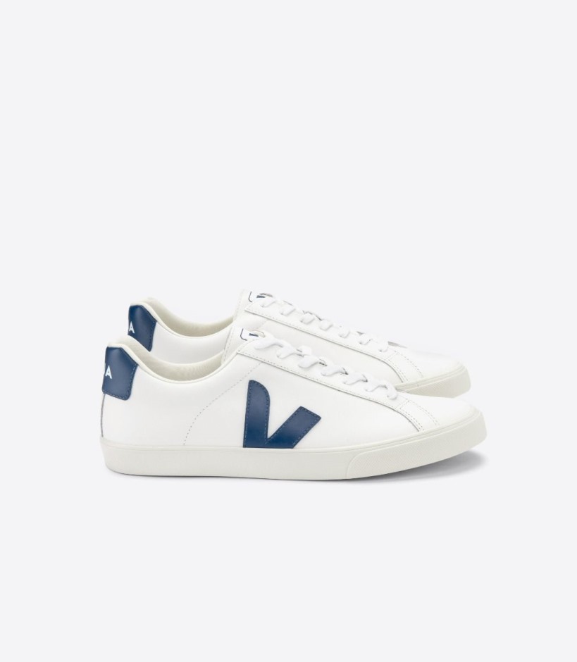 Veja Brand Collection Leather White Cobalt