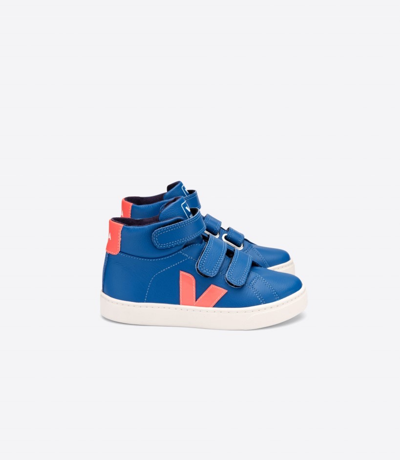 Mittel Chromfreies Leder Indigo Orange Fluo Original Veja