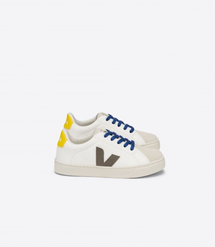 Veja Brand Esplar Schnürsenkel Chromfreies Leder White Moonrock Tonic