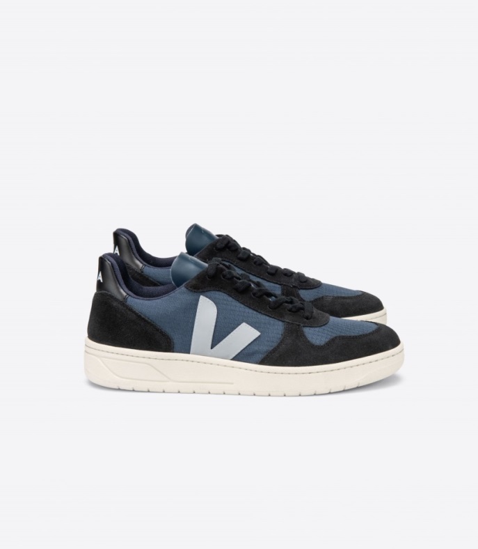 Veja Brand V-10 Ripstop Nautico Oxford Grau Schwarz